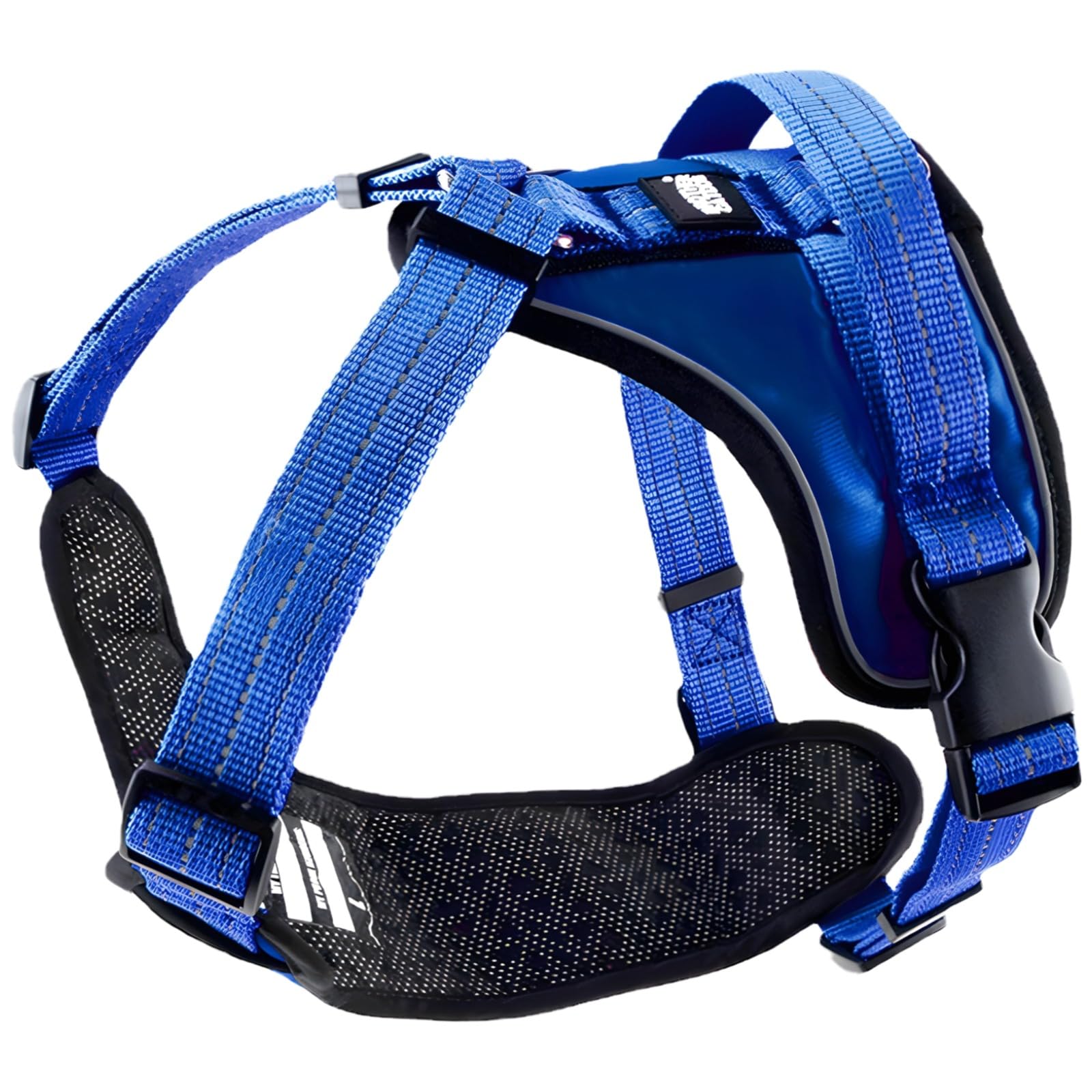 Pettorina di sicurezza per cani per auto, regolabile, con strisce riflettenti notturne, design comodo e affidabile, con chiusura rapida