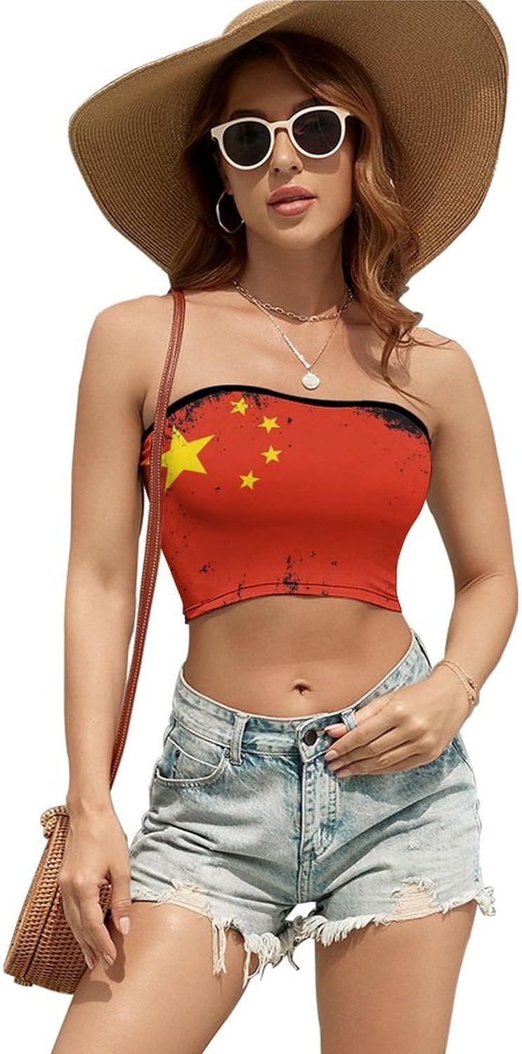 Women's Sleeveless Crop Tops Workout Cute Cropped Gay-Bear Pride Flag Tank Tops Summer Teen for Girls