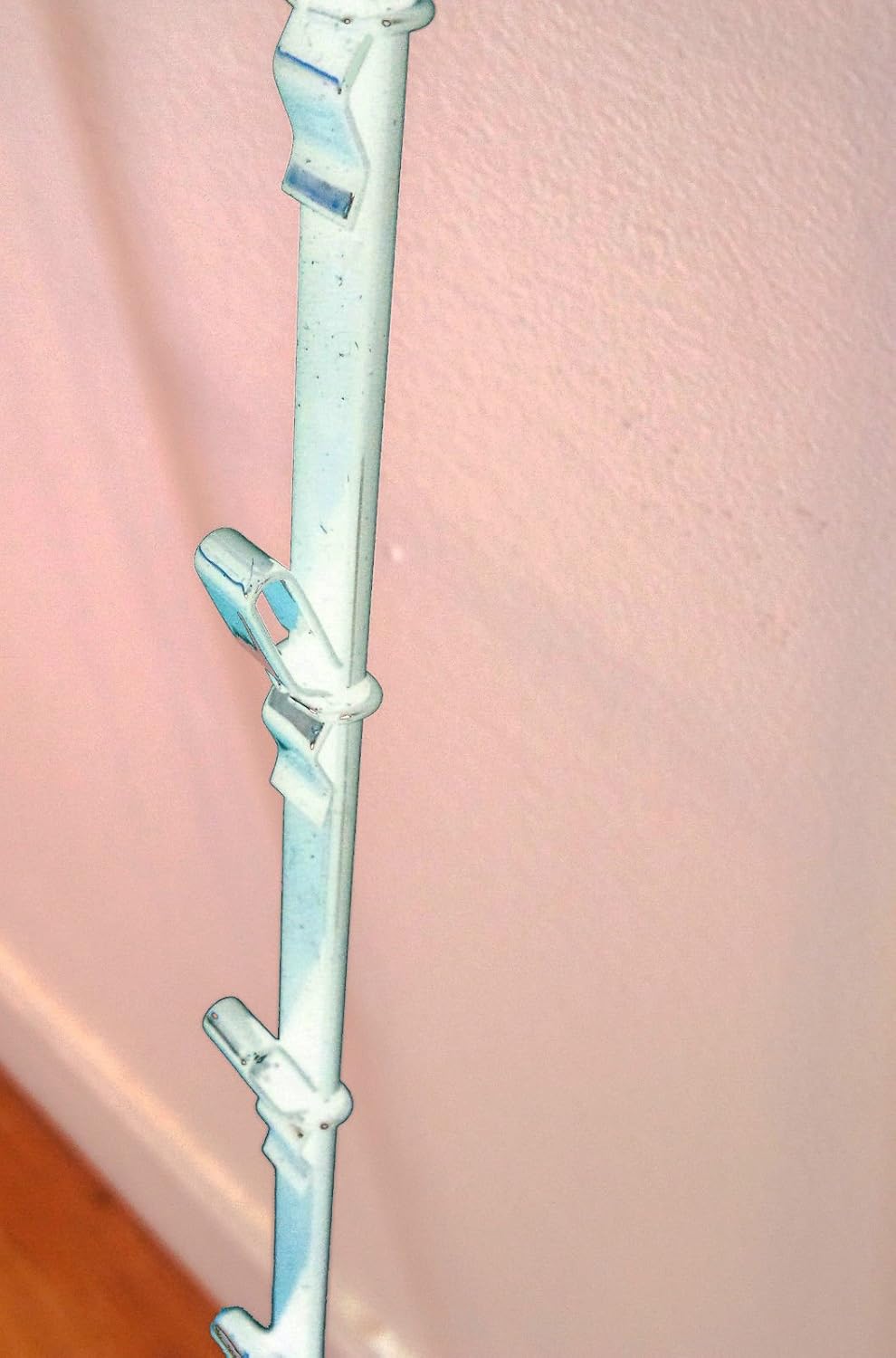 Single Strip 12 Clip Hanging Potato Display Rack in White - Lot of 50