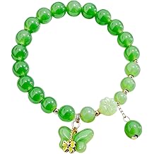 Fengshui Jade Bracelet, Handmade Bracelet with Good Luck Charm