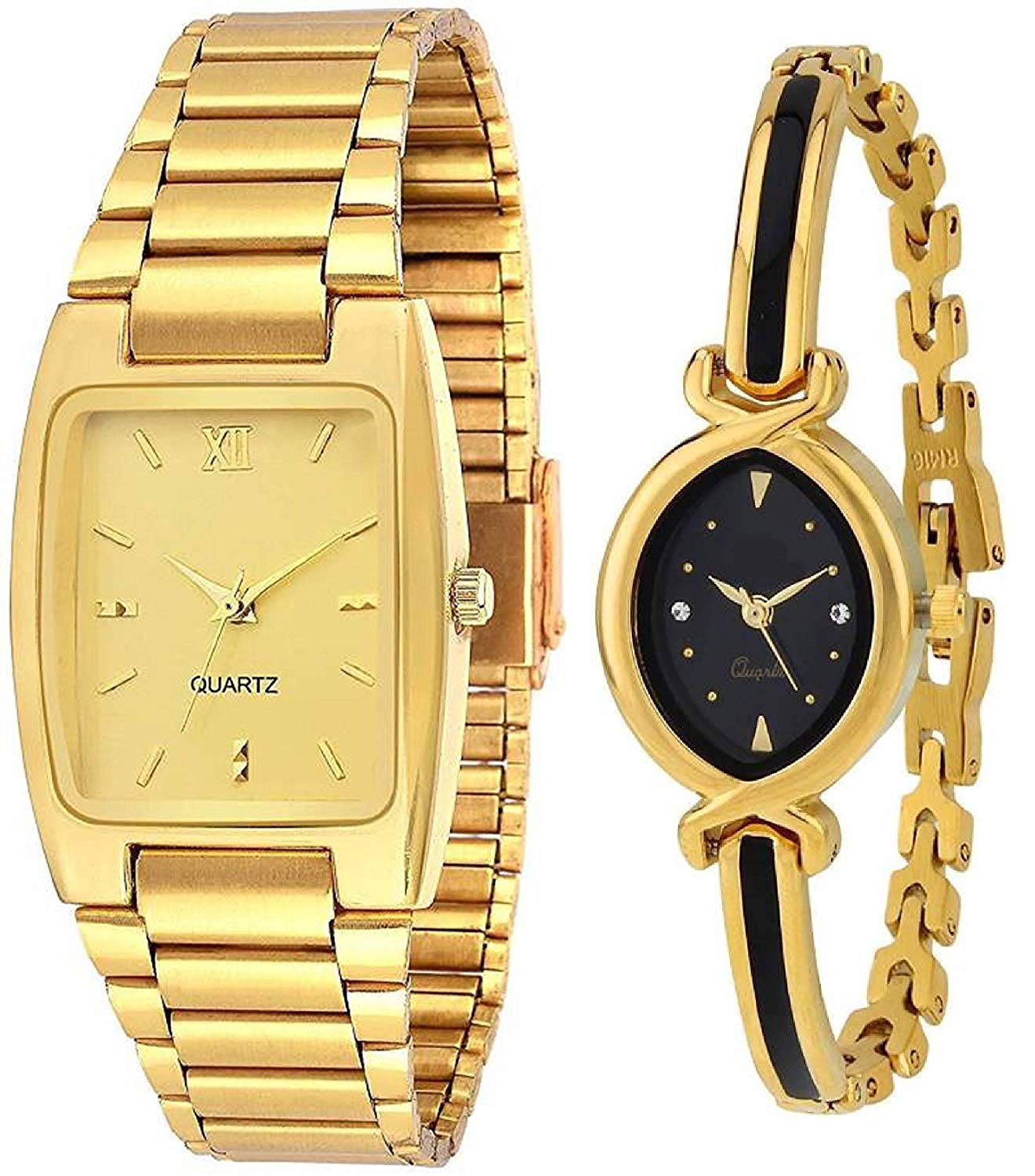 shopPrime Gold Colored Strap Analogue Mens and Womens Watch (B07R1KCD1T) Amazon Price History, Amazon Price Tracker