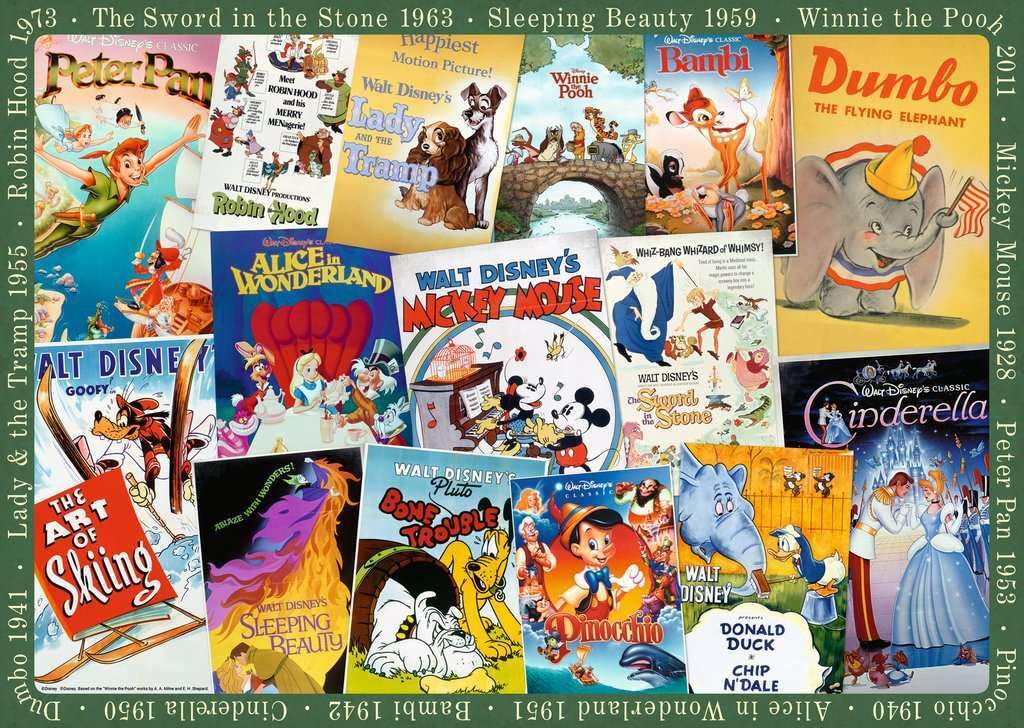 Amazon.com: Ravensburger Disney Vintage Movie Poster 1000 Piece