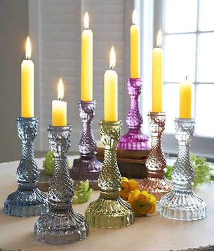 Miniatura 8 de BCandle Velas cónicas coloniales 100% de cera de abejas orgánicas hechas a mano, 8 pulgadas de alto, 78 pulgadas de diámetro (6)