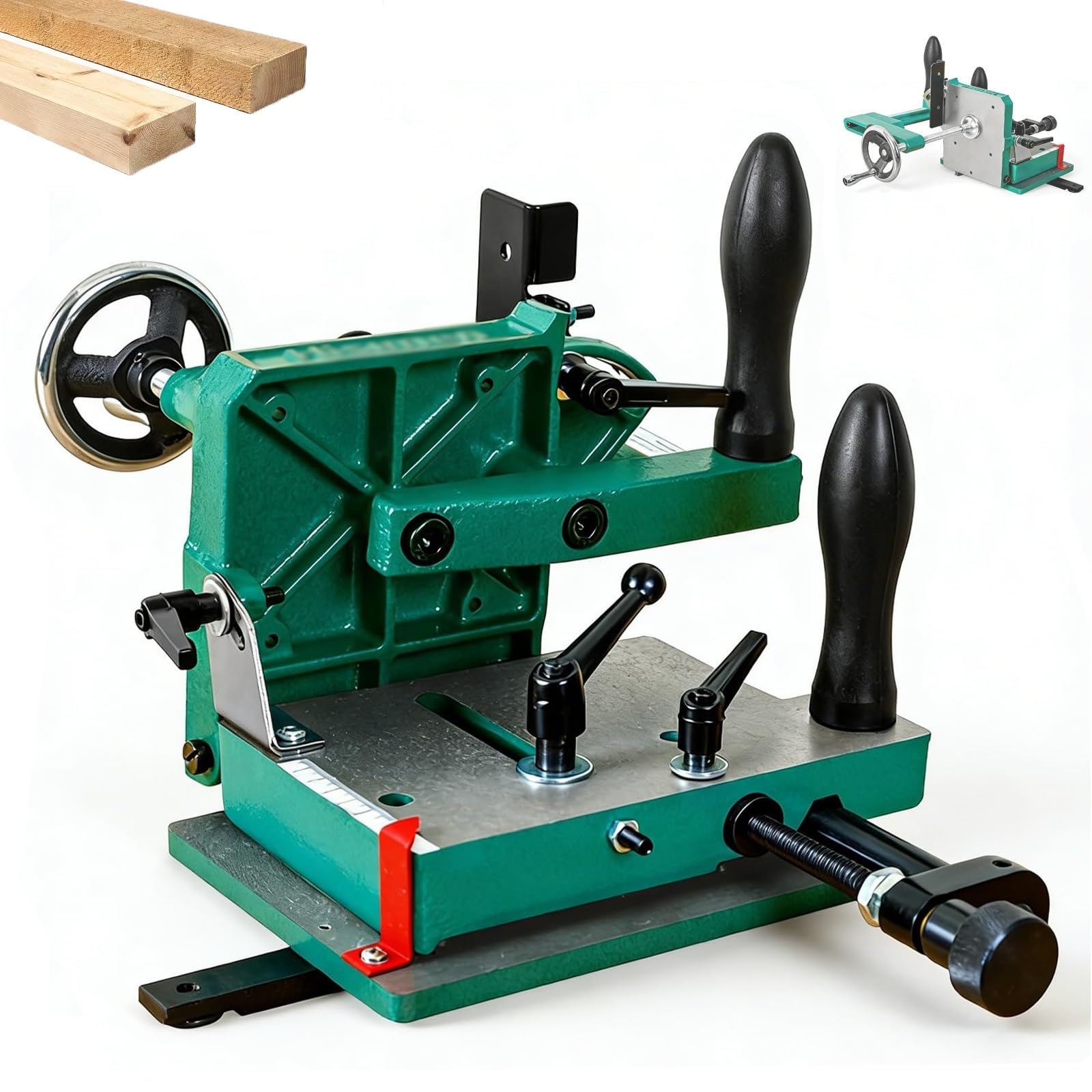 JXYQ Adjustable Tenoning Jig for Precise Mortise Drilling and Professional Woodworking Joints