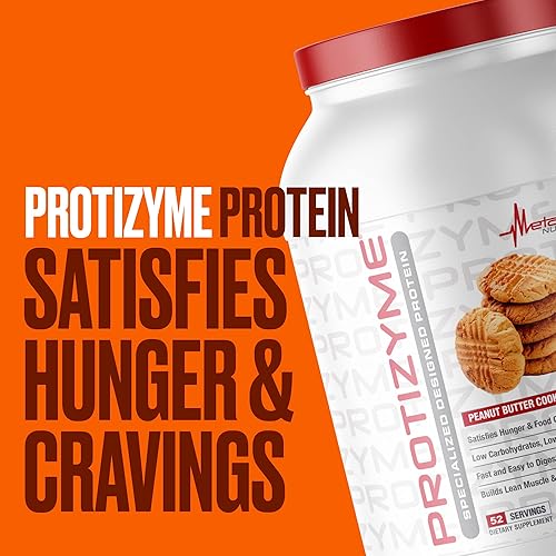 Miniatura 7 de Metabolic Nutrition Protizyme 100 proteína de suero en polvo alta proteína baja en carbohidratos proteína de suero bajo en grasa enzimas digestivas