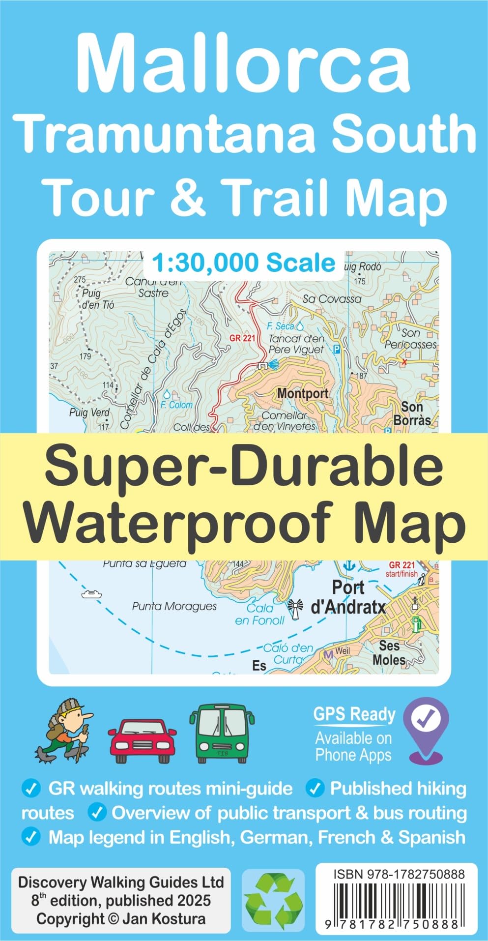 Mallorca - Tramuntana South Tour & Trail Map