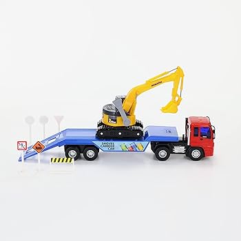1/14トレーラー　重機運搬低床キャリアカー、　ショベルカー、ホイールローダー 1/14トレーラー 重機運搬低床キャリアカー、 ショベルカー