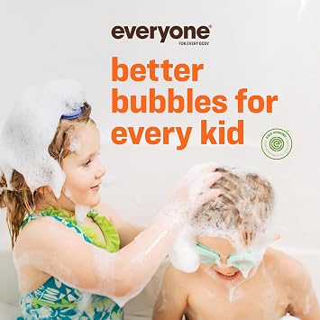 Everyone Nourishing Hand and Body Lotion & 3-in-1 Kids Soap, Body Wash, Bubble Bath, Shampoo, 32 Ounce (Pack of 2), Orange Squeeze, Coconut Cleanser with Plant Extracts and Pure Essential Oils