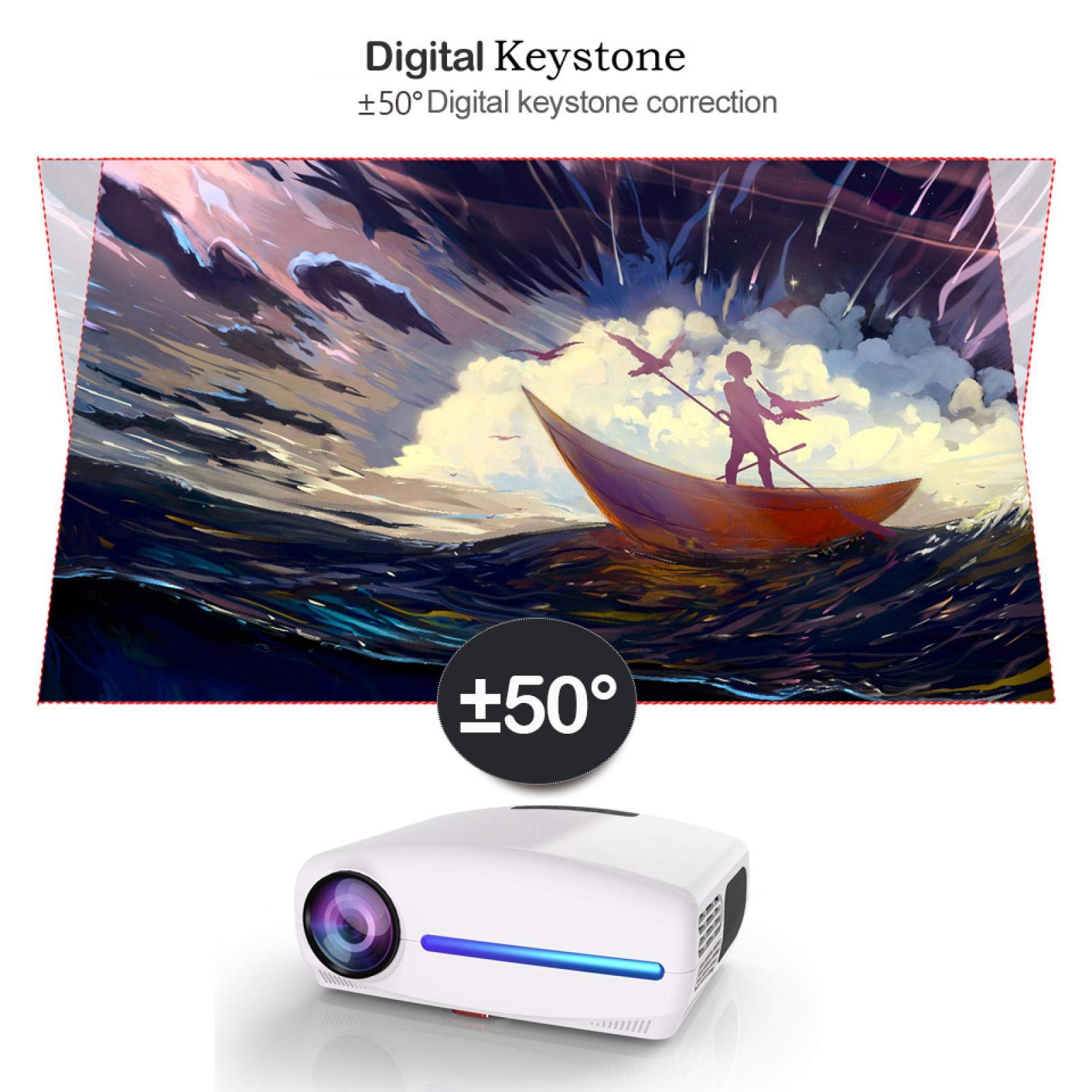 4K Full HD LED Proiettore Android Wifi Smart Home Theater Video Proiettore