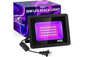 LED All of the Lights Blacklight Party Light with Plug + Switch + Cord