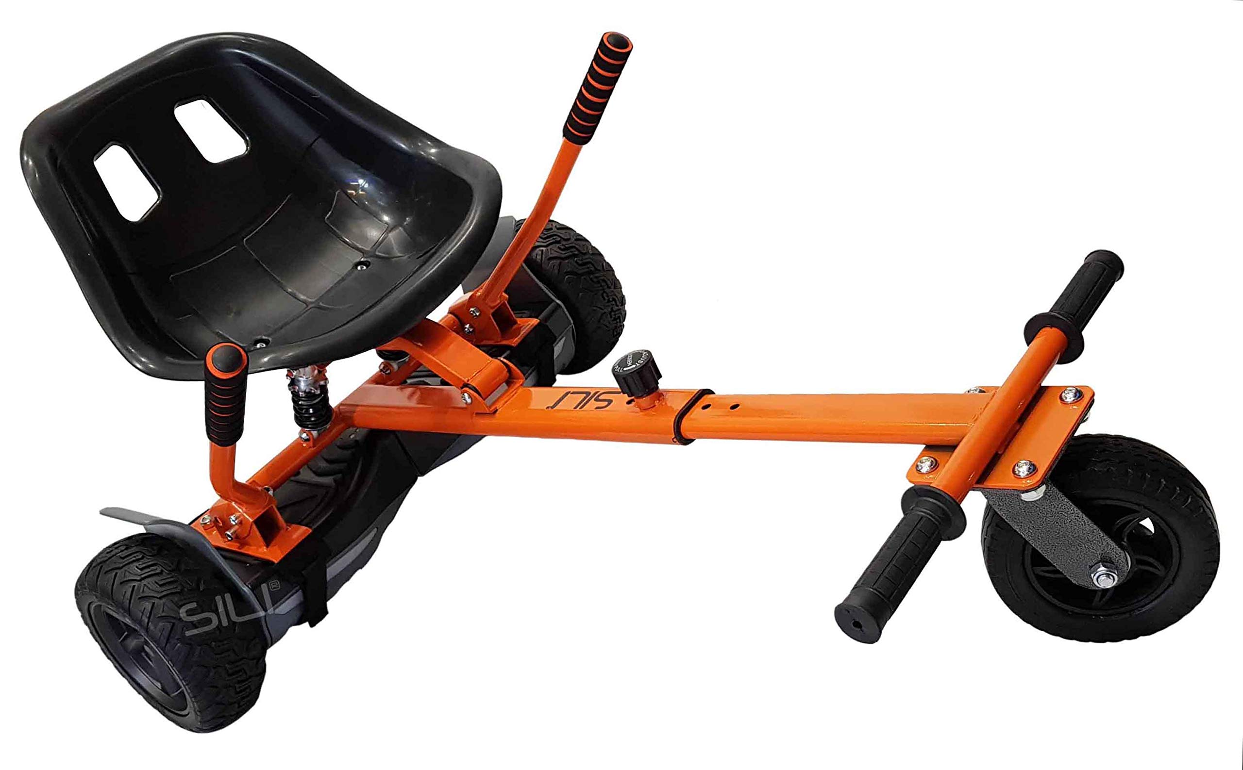 SILI® Off Road Suspension HoverKart for 2 Wheel Self Balance Scooter, Improved Design with Suspension Under Seat