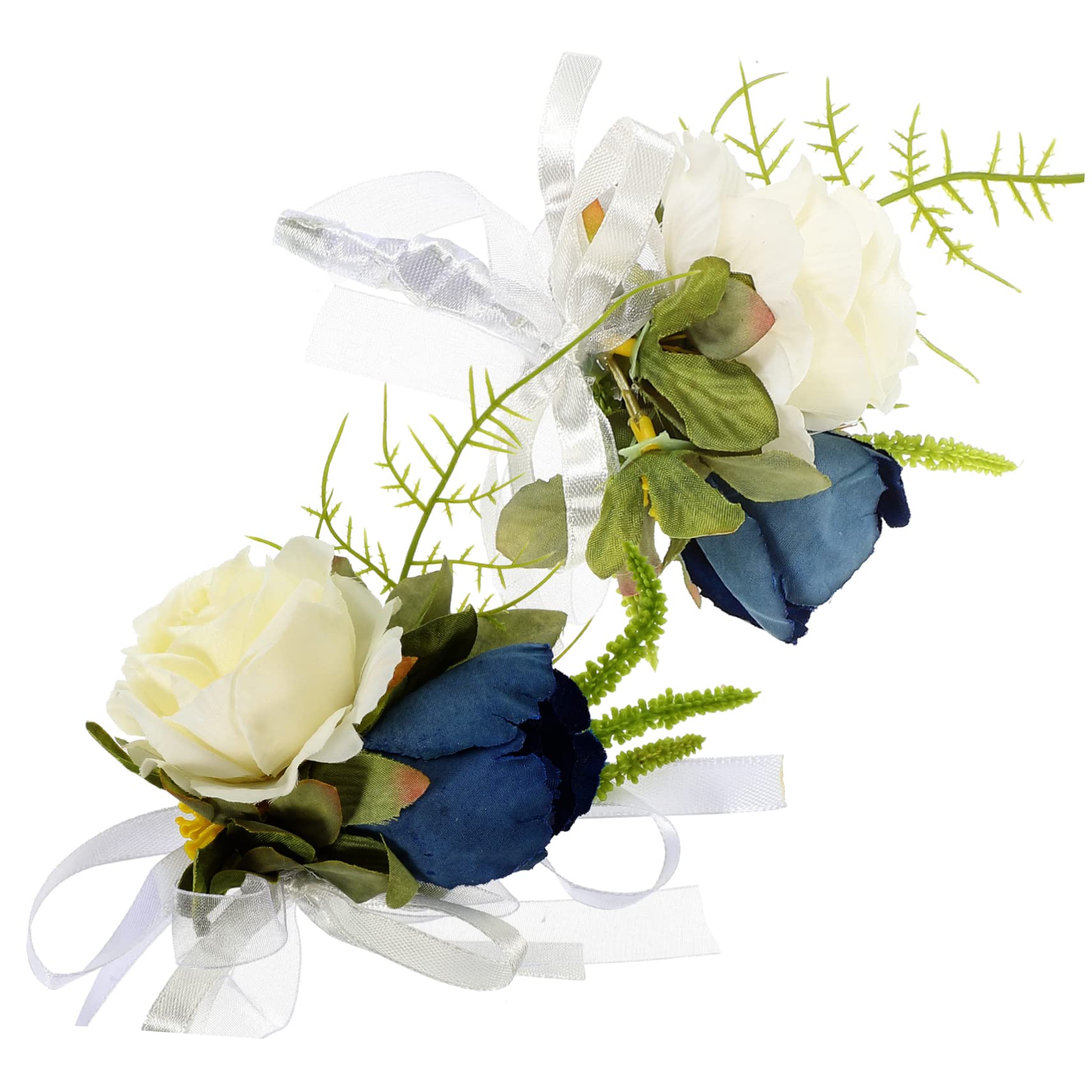 GALPADA 5sätze Handgelenk-blumen-corsage Für Hochzeit Abschlussball Künstliche Blumenarmband-dekoration Für Braut Bräutigam Teiliges Set