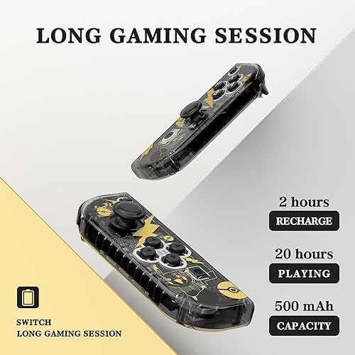 Miniatura 4 de LESTEDO Joycon Controller Compatible with Switch, Wireless Joy Cons Replacement for Switch Controller, Left and Right Switch Joycons Support Dual