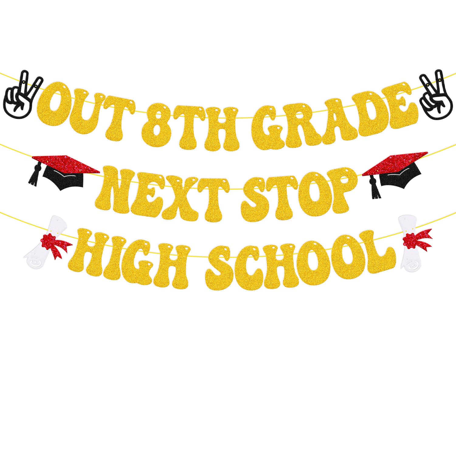 Out 8th Grade Next Stop High School Banner