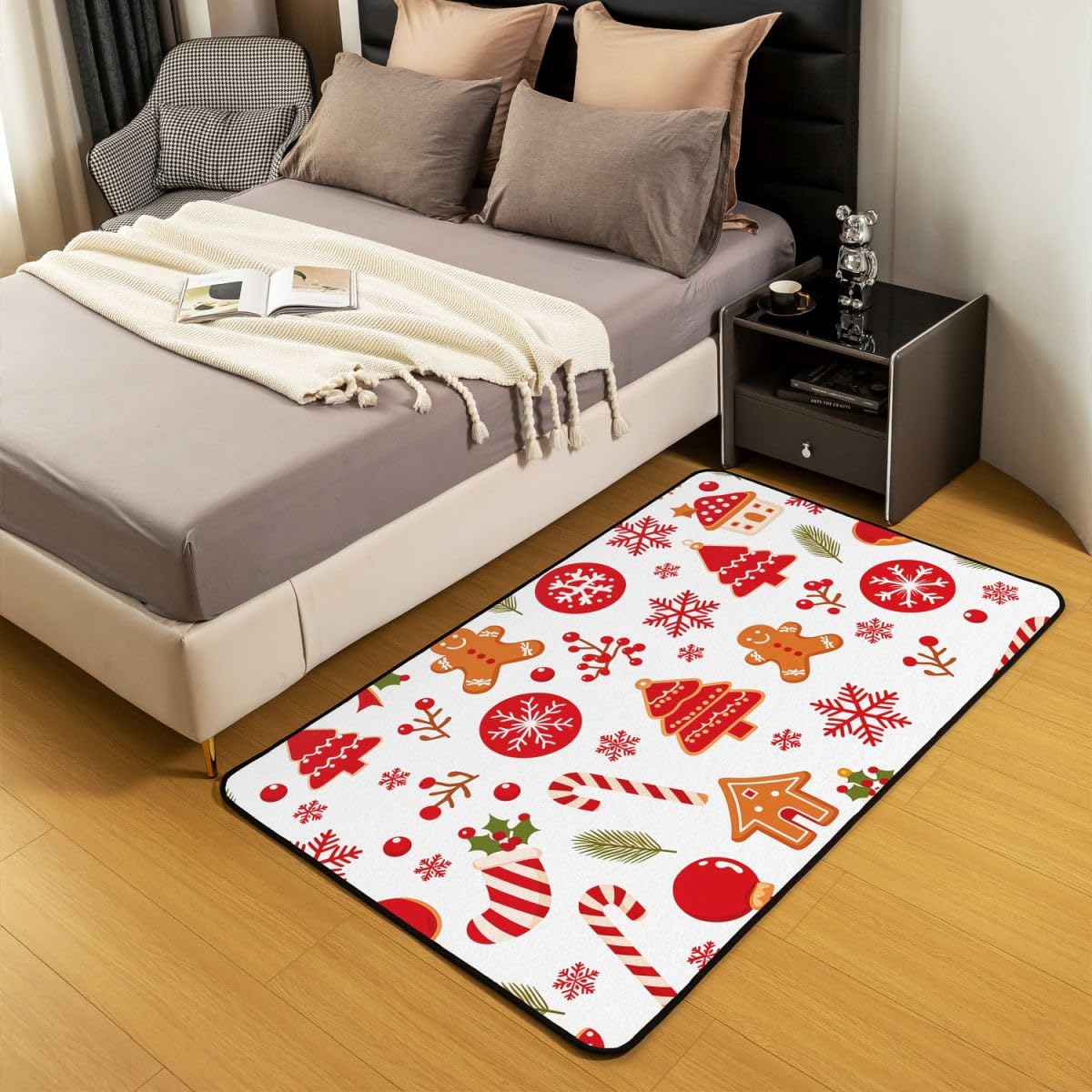 Loussiesd Dywan dekoracyjny pod choinkę 100 * 150 cm