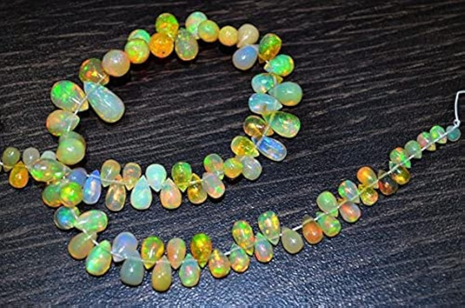 Opale Éthiopie LKBEADS perles gouttes lisses 3x4-5x10mm pour fil fabrication collier