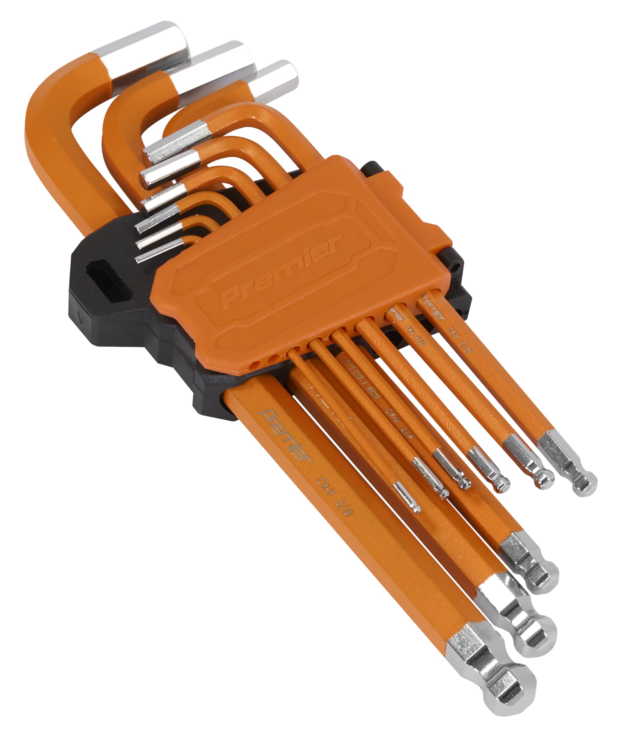 Sealey AK71750 Premier Imperial Long Hex Key Set Ball-End 9pc