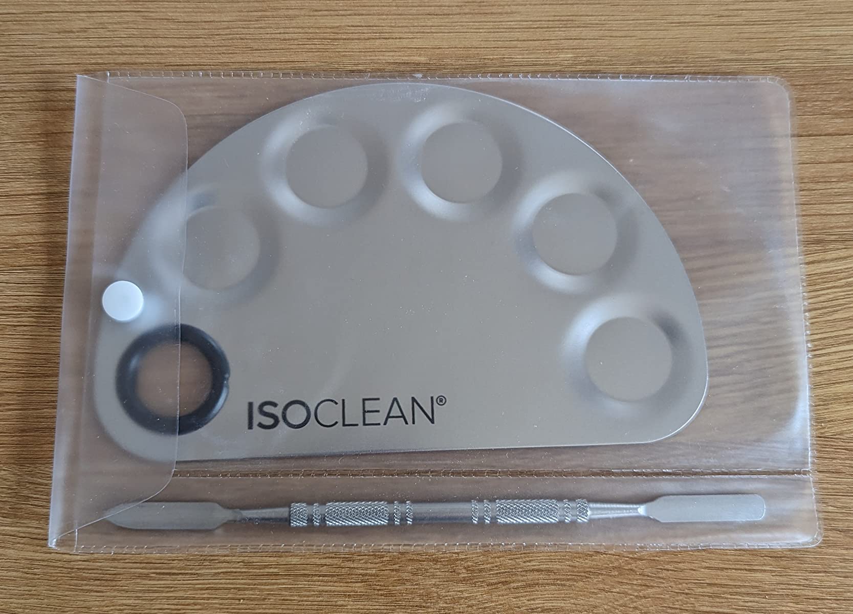 ISOCLEAN Professional Makeup Metal Mixing Palette - Large - Hand-held ...