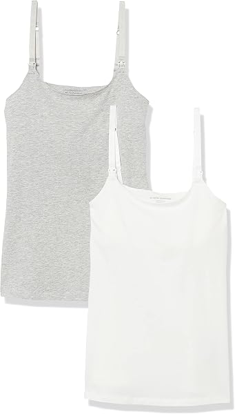 Amazon Essentials Mujer Camisola Apta para Maternidad y Lactancia con Tirantes Ajustables y Sujetador Integrado - 1