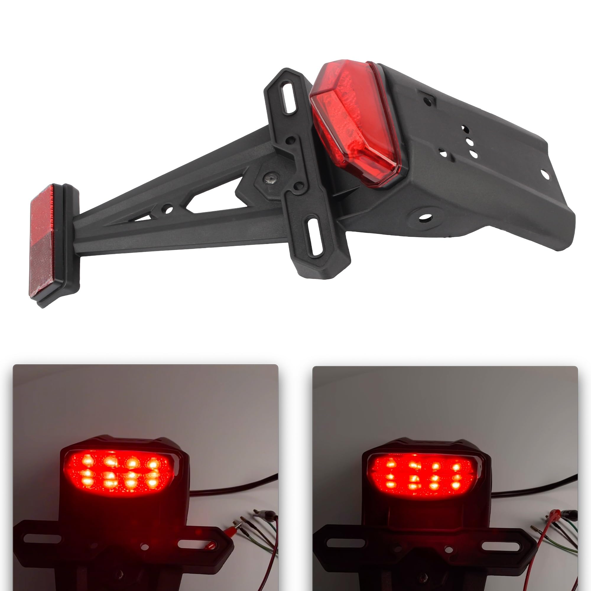 światło do motocykla Motocross tylne światło hamowania sygnał świetlny motocykl DirtBike Off Road Racing część Lampa tylna zespolona
