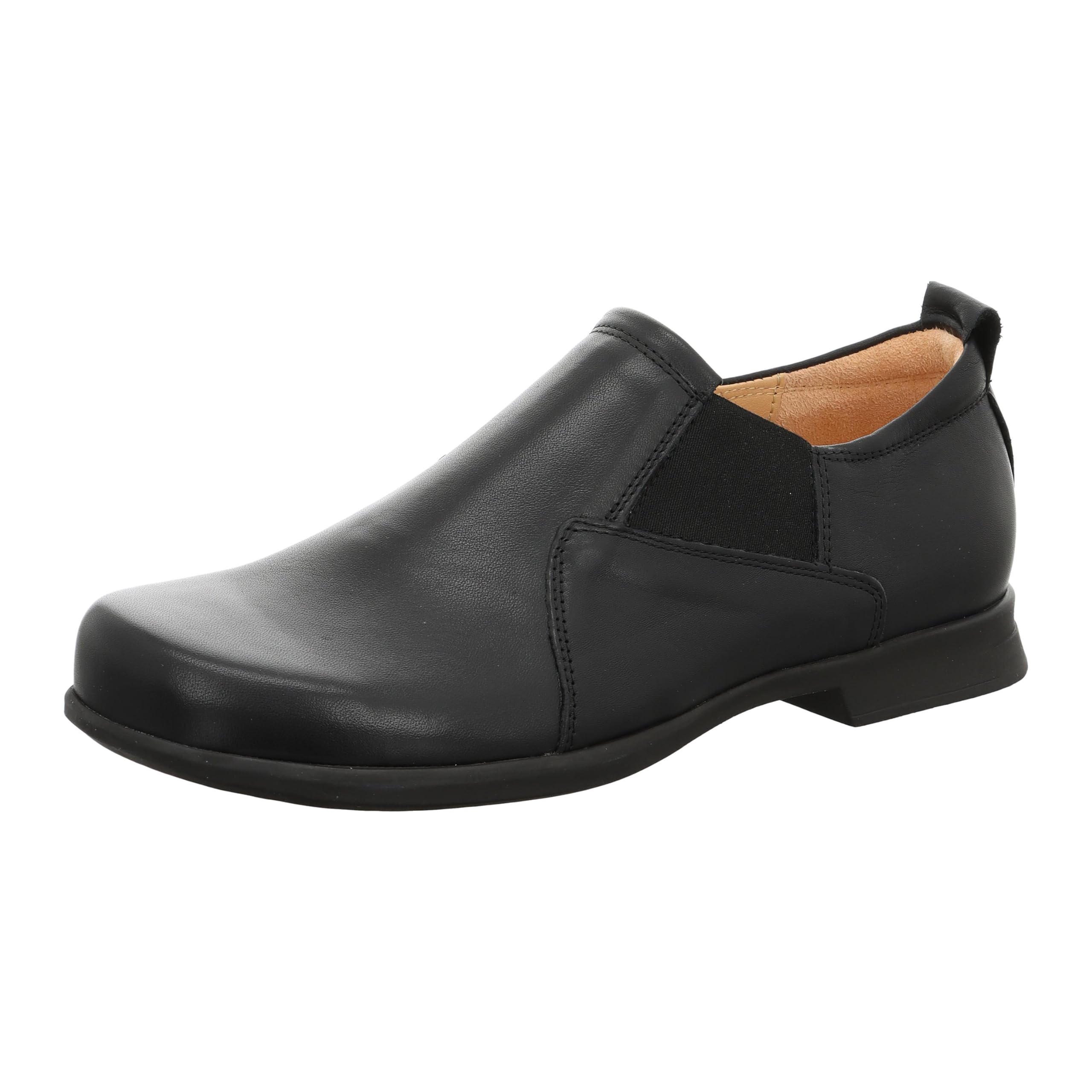 Think! Herren Pensa chromfrei gegerbte nachhaltige Halbschuhe, Schwarz 0000