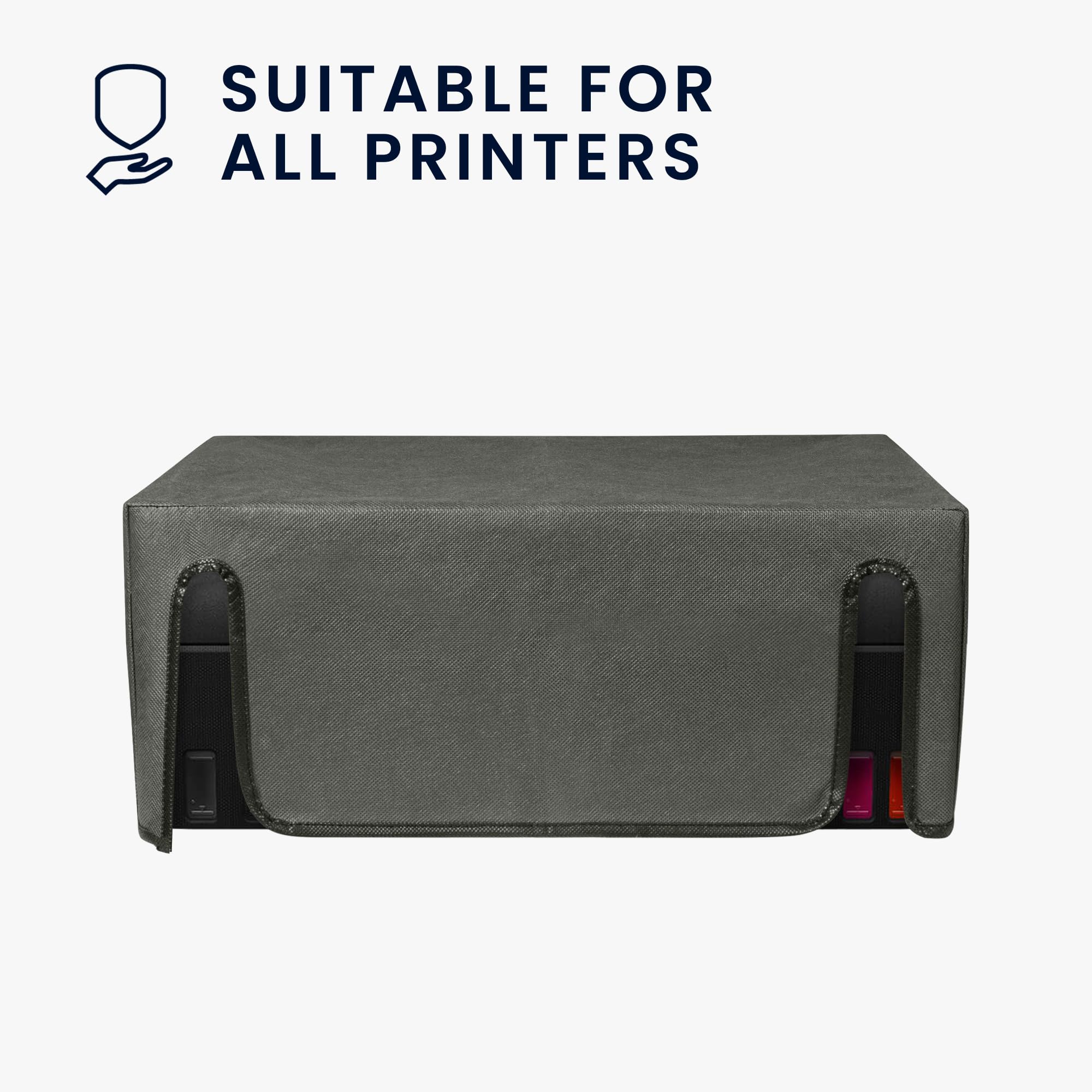 Kwmobile Copertura Antipolvere Per Stampante Canon Pixma TS5150 - Custodia Protettiva In Tessuto Grigio Scuro - 2