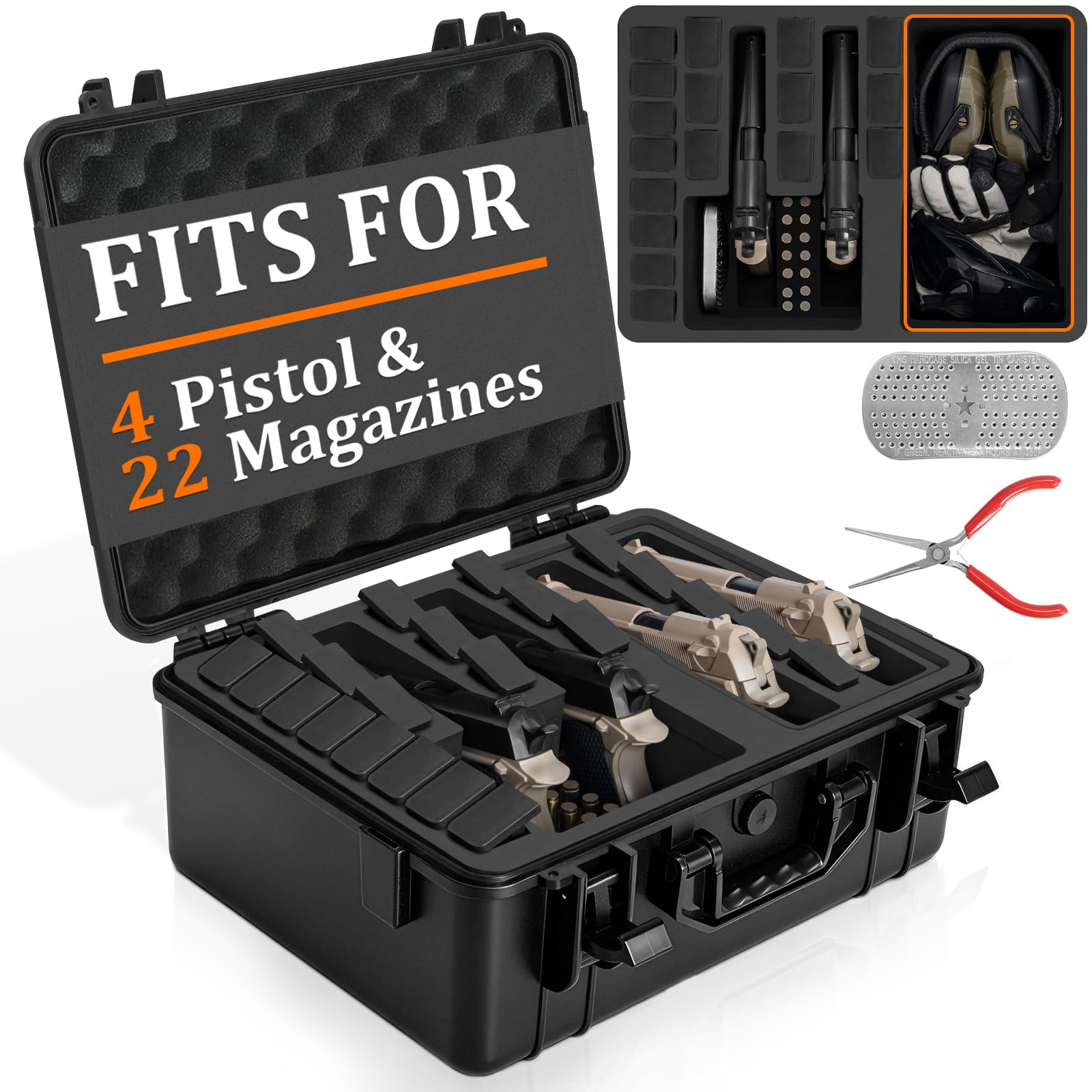 TSA Approved Waterproof Gun Pistol Case