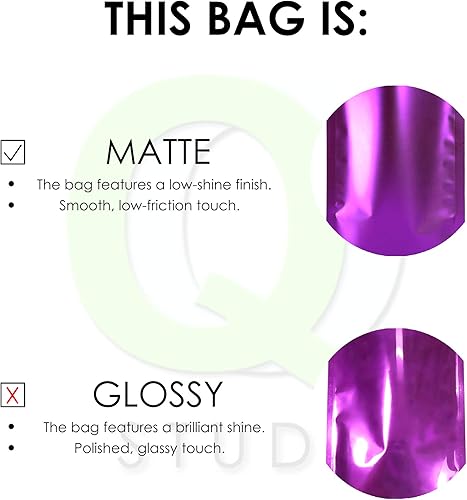 Miniatura 7 de 100 Bolsas de color mate de doble cara que se sostienen en posición vertical