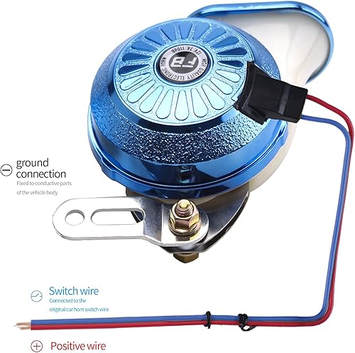 Vista 43 de FARBIN Bocina de coche ruidosa 3 sonido personalizado Bocinas eléctricas Bocina de motocicleta Cromo Plata 3 Sonido Camión Tren Cuernos 12V (blanco)