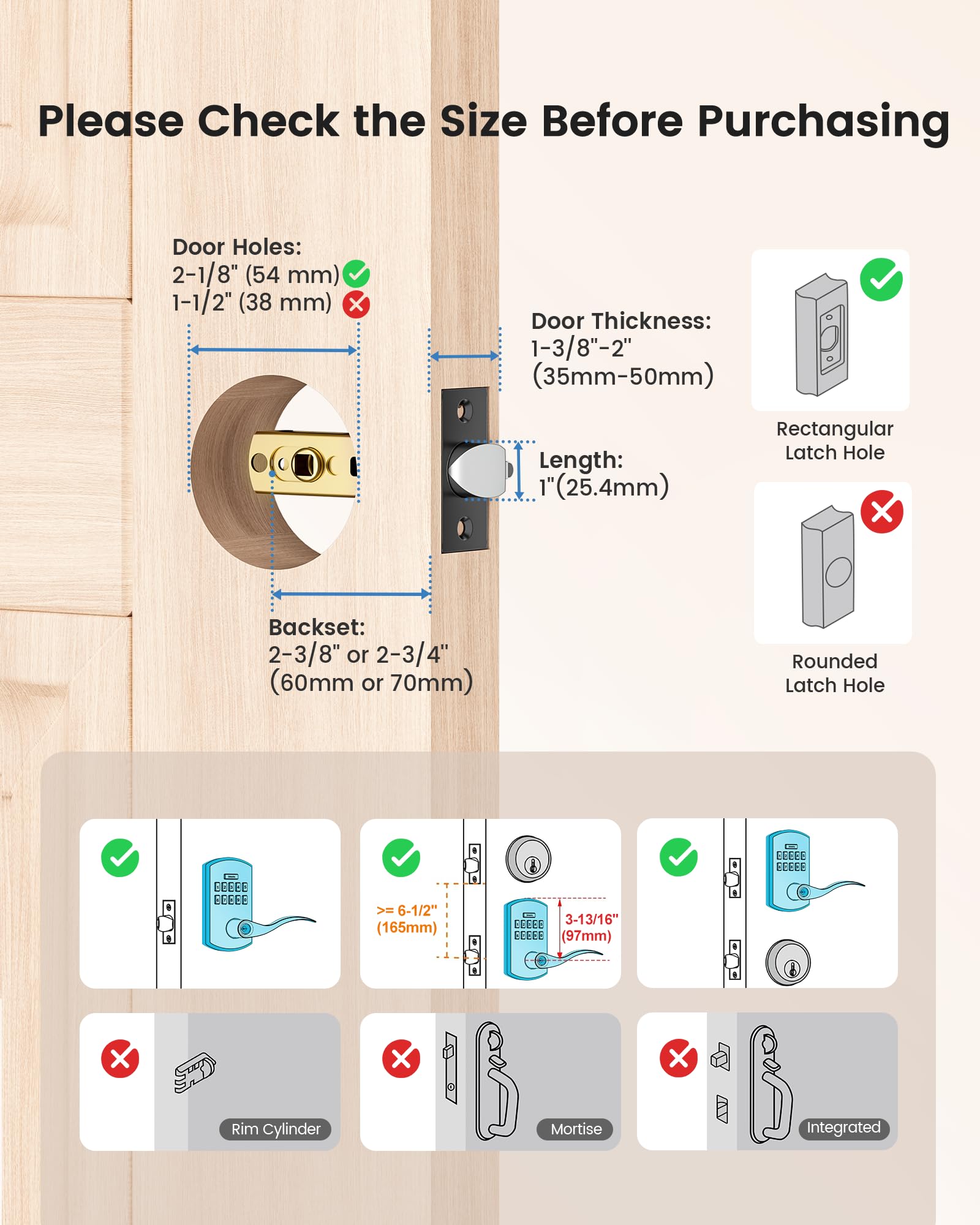 Smart Door Lock with Keypad - Keyless Entry -4
