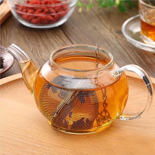 Miniatura 9 de Colador de bolas de té  2 piezas de acero inoxidable, bolas de té, infusores de té de 2.1 pulgadas para té más pronunciado, té suelto, infusor de té