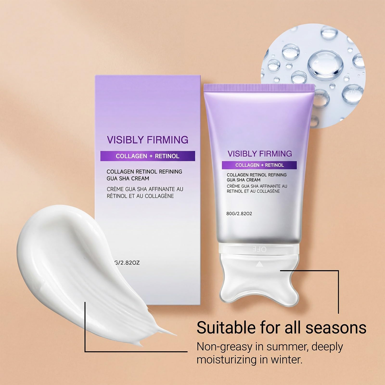 Crema Gua Sha raffinante con collagene e retinolo