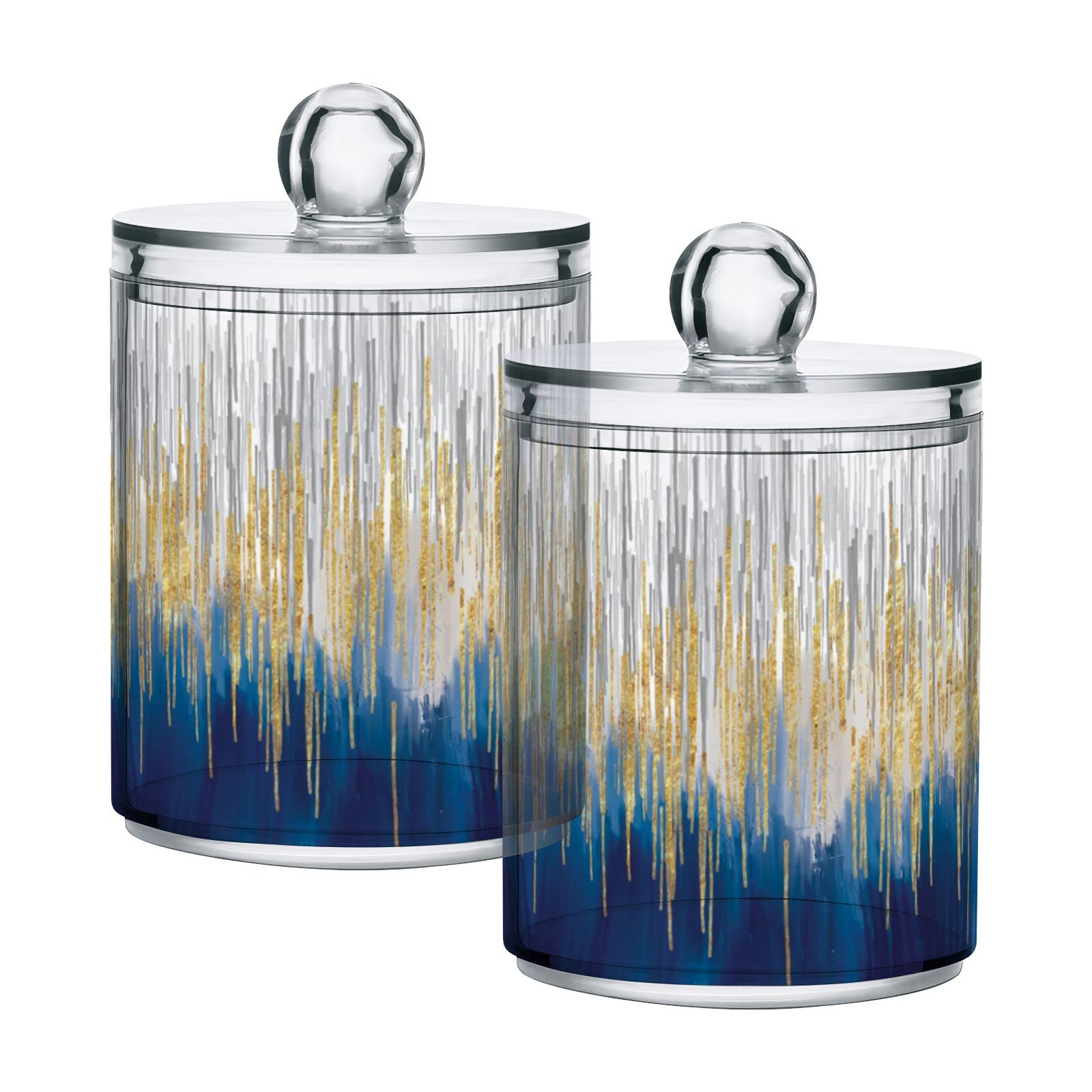 Bocal d'apothicaire transparent 300 ml lot de 4 pour coton-tige