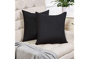 Anickal Black 20x20 Pillow Covers: Unparalleled Elegance for Your Home