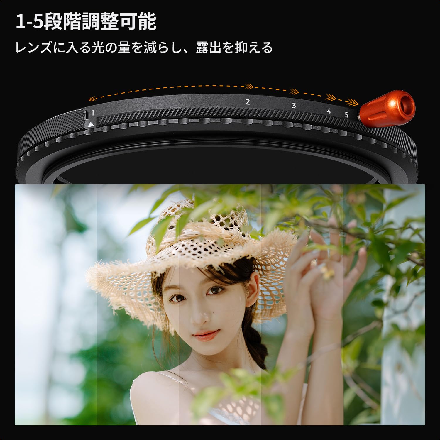 Amazon | K&F CONCEPT 62mm ND2-32&CPL&1/4ブラックミスト 3in1 1枚3役