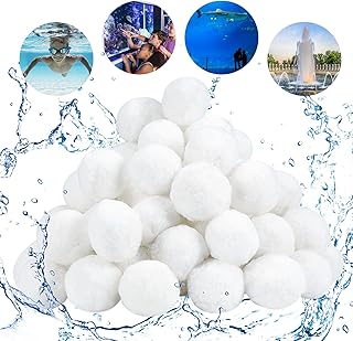 Aitsite 2.9 lbs Pool Filter Balls Eco-Friendly Fiber Filter Media for Swimming Pool Sand Filters (Equals 100 lbs Pool Filter Sand)