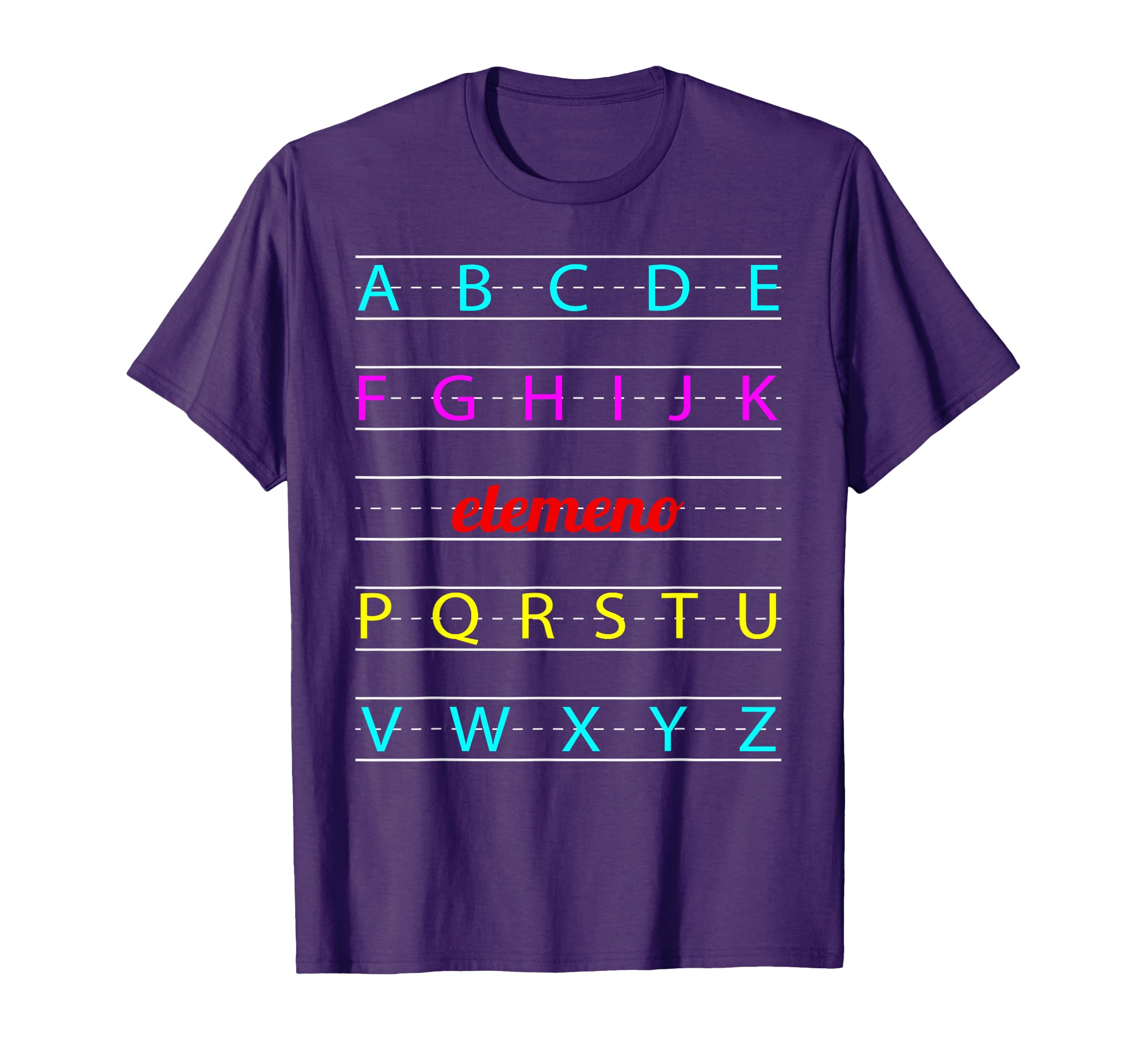 A B C D E F G H I J K Elemeno P Q R S T U V W X Y Z Gifts T-Shirt