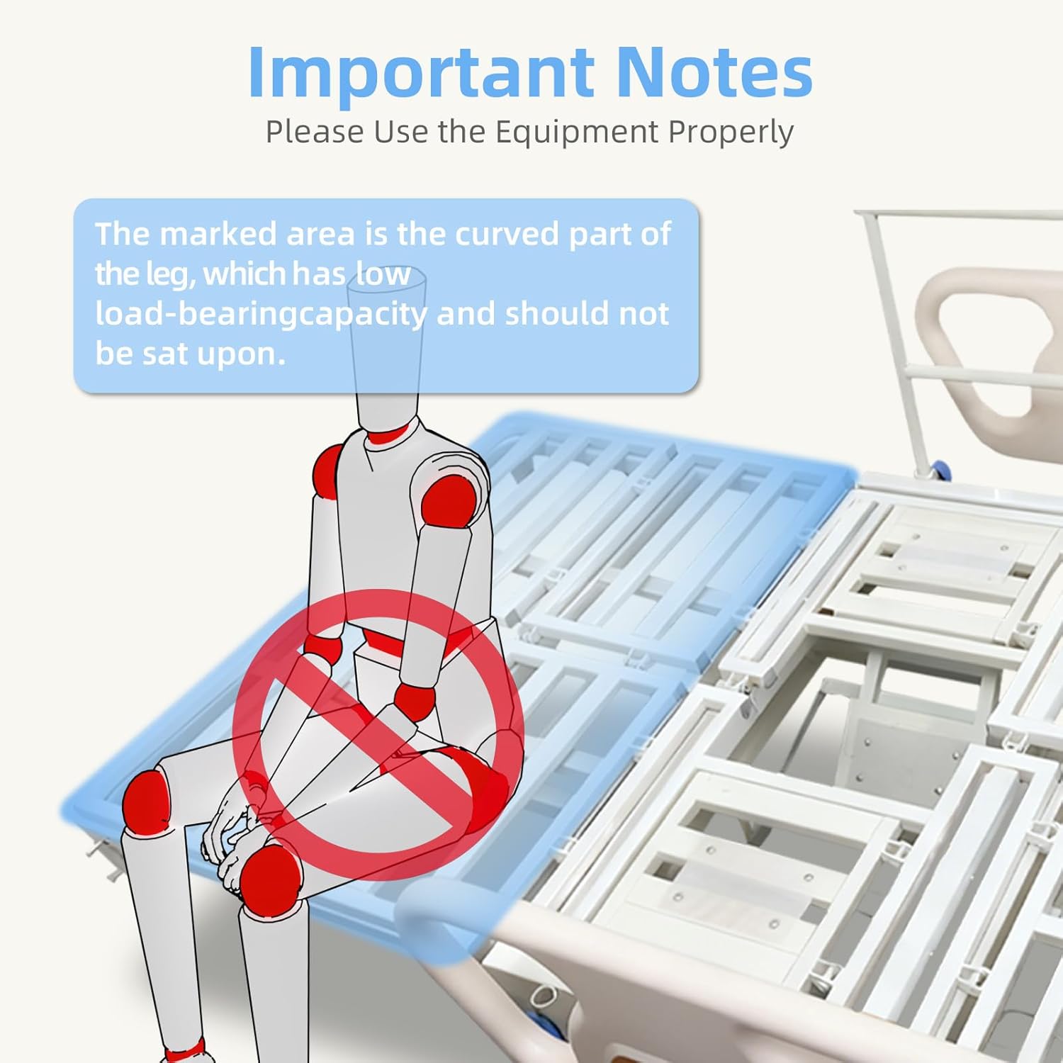Premium 4 Function Full Electric Hospital Bed, Medical Bed with Lateral Tilting for Home Use, Adjustable Hospital Bed with Mattress, Locking Casters, IV Pole
