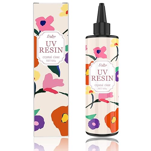Resina UV Resina epoxi de curado ultravioleta duro transparente mejorada de 7.05 oz para fabricación de joyas, molde de resina de bricolaje