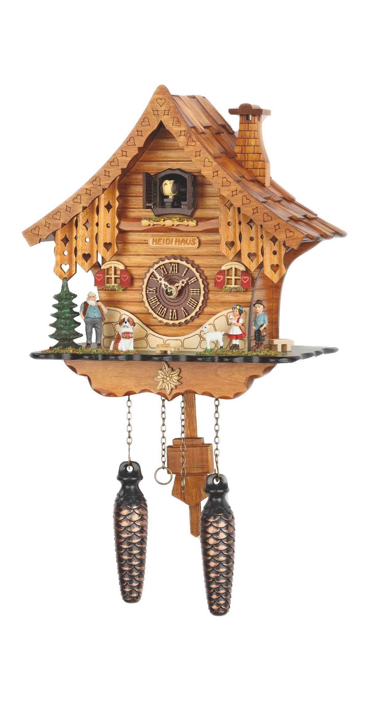 Engstler Pendule à Coucou à Quartz Maison de Forêt Noire en 471 Q