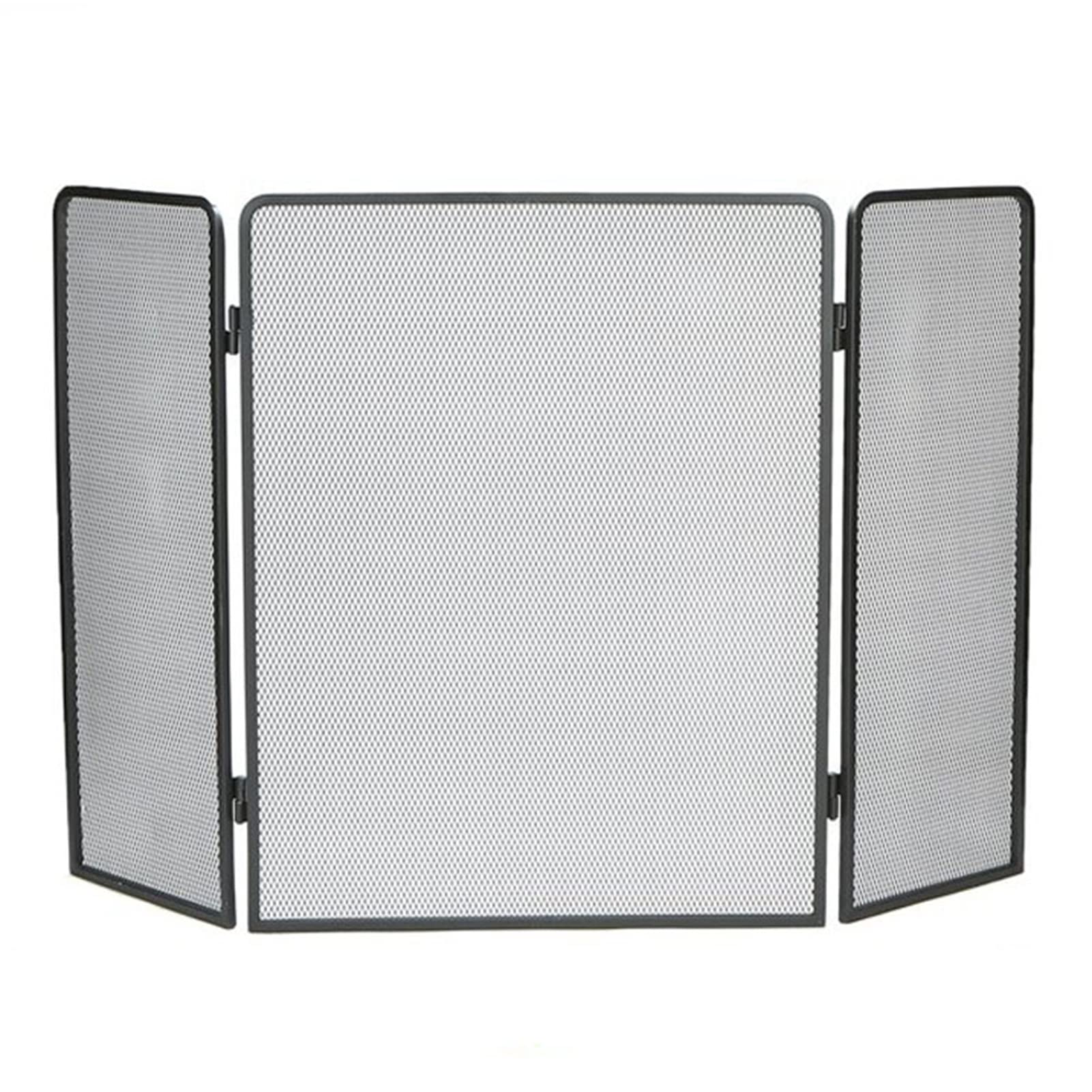 GTPBAO Salvachispas Chimenea Mamparas De Protección Sencillas para Chimeneas De Pórtico, 122×80cm, Malla De Hierro Forjado, Protección Antiescaldaduras para Chimenea