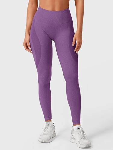 Miniatura 3 de HIGORUN - Leggings sin costuras para mujer moldeadores con diseño gráfico de sonrisas de cintura alta para el gimnasio yoga o hacer ejercicio