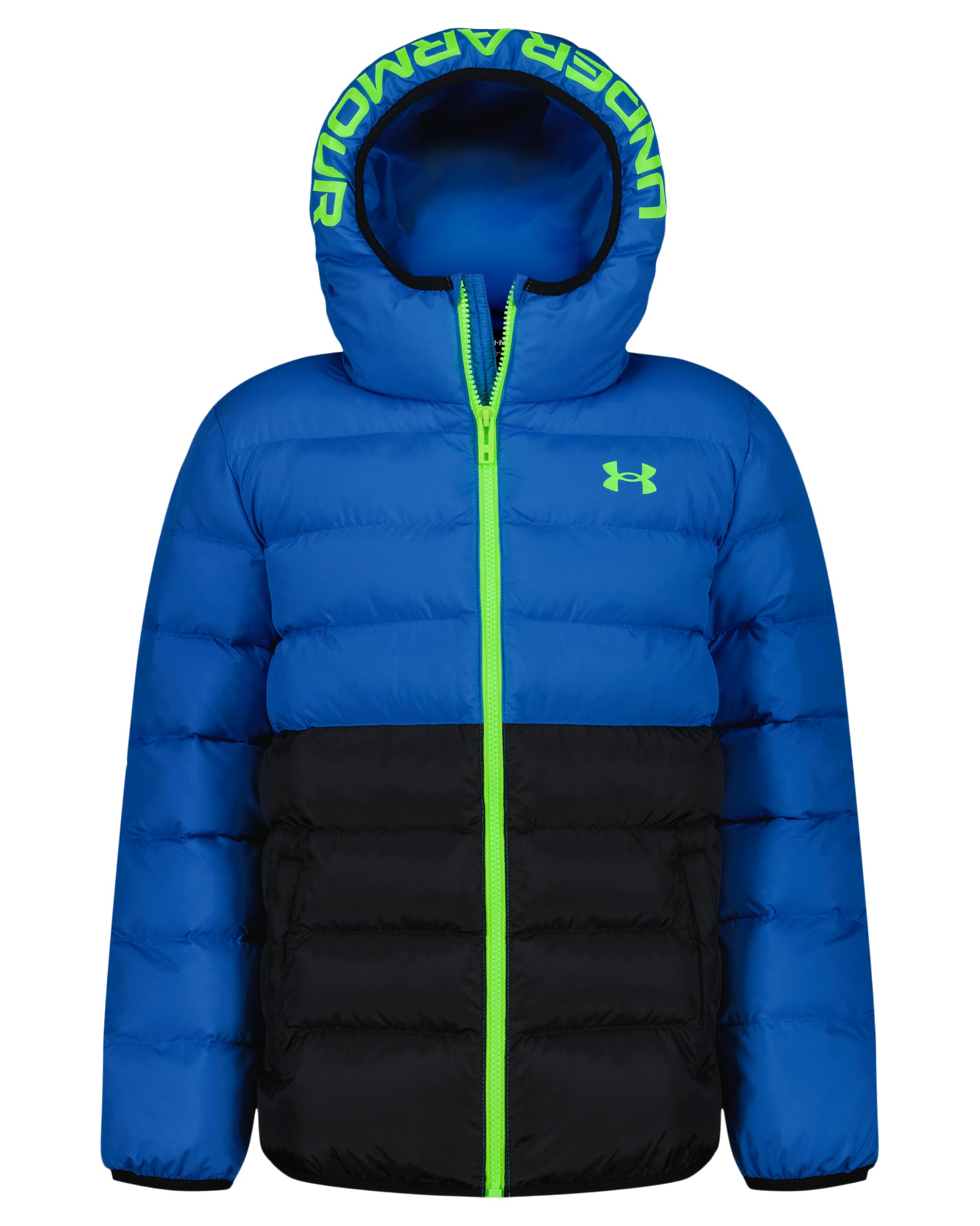 Under Armour Kids' Pronto Hooded Long Sleeve Puffer Jacket Blue 12-13 (Xl)