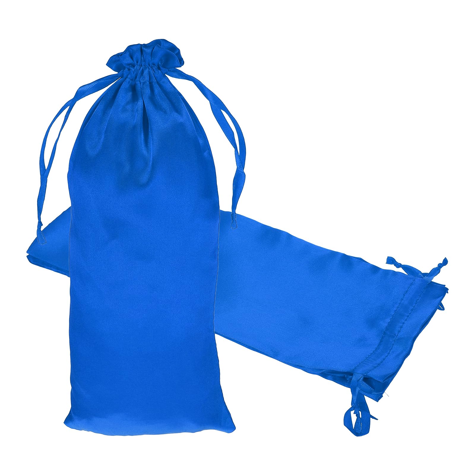 PATIKIL Satin Drawstring Favor Bags, (35 x 15cm, Sapphire) (3Pcs), Satin Gift Bags Gift Pouches with Drawstrings, Suit for - Wedding/Festival/Birthday/Celebration