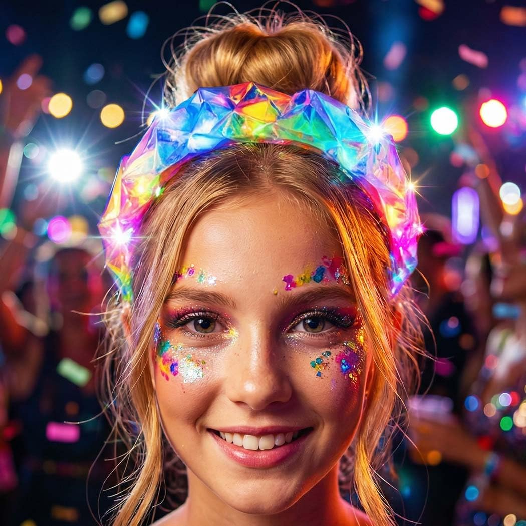 Kilshye Light Up Headbands LED Headpiece Rave Hair Accessories - Image 3