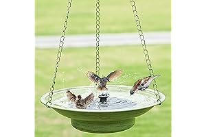 Solar Fountain Hanging Bird Bath: A Serene Symphony for Your Feathered Friends