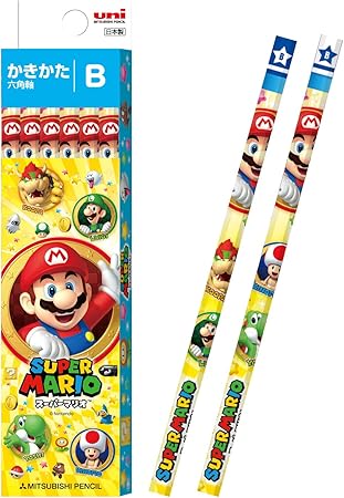 Amazon 三菱鉛筆 鉛筆 スーパーマリオ B 1ダース 紙箱 K5598b 文房具 オフィス用品 文房具 オフィス用品