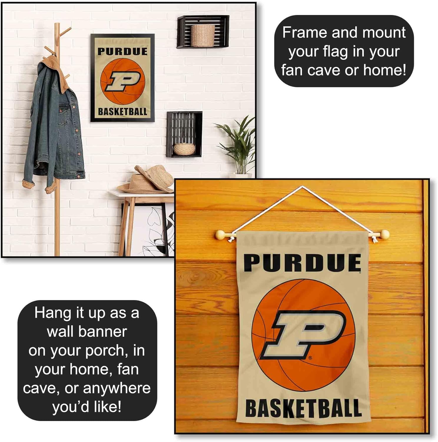 Purdue Boilermakers Basketball Garden Flag - Image 5