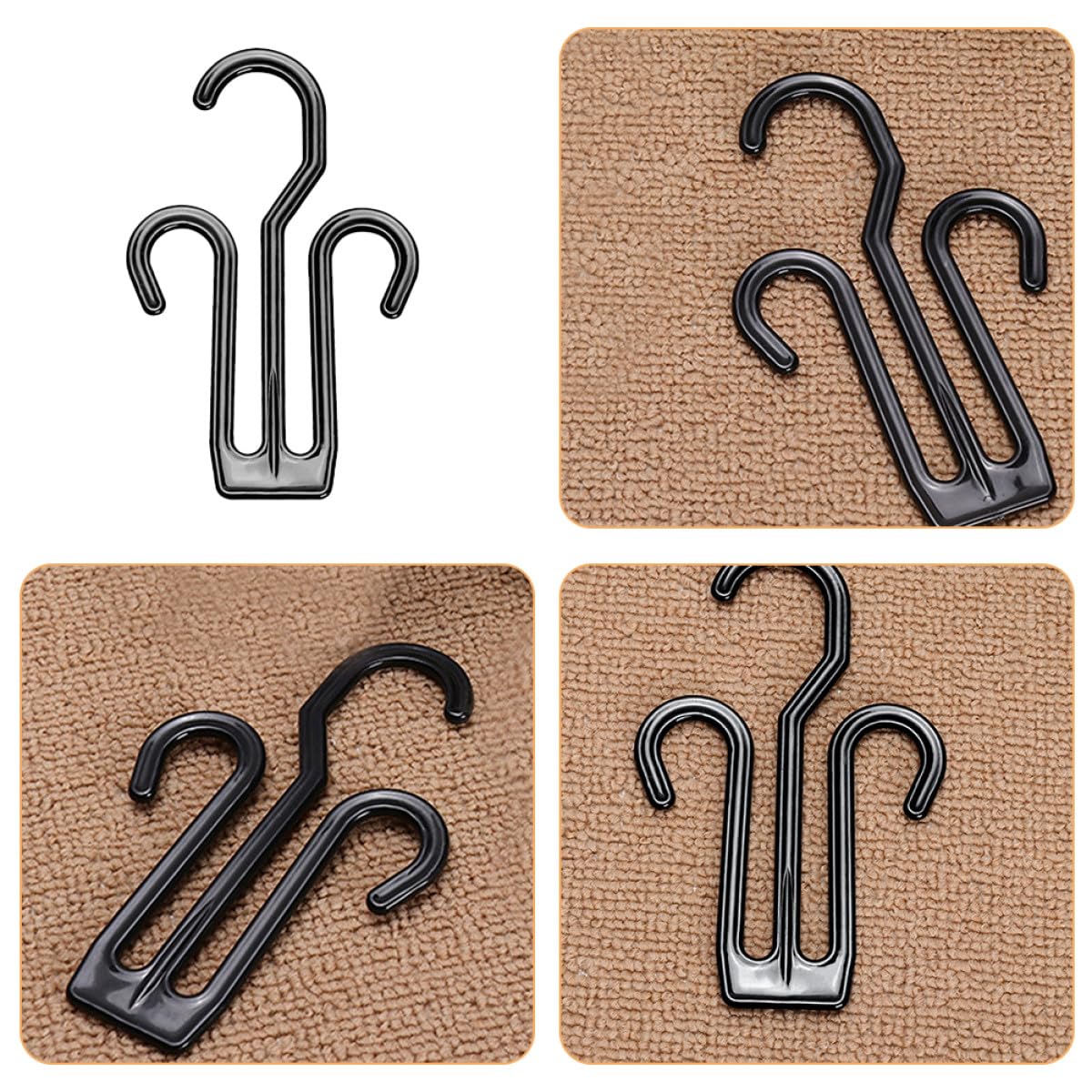 Rangement Chaussure Suspendu 50Pcs Porte Chaussures en Plastique Crochets Polyvalents pour Maintenir Maison ou Voyage