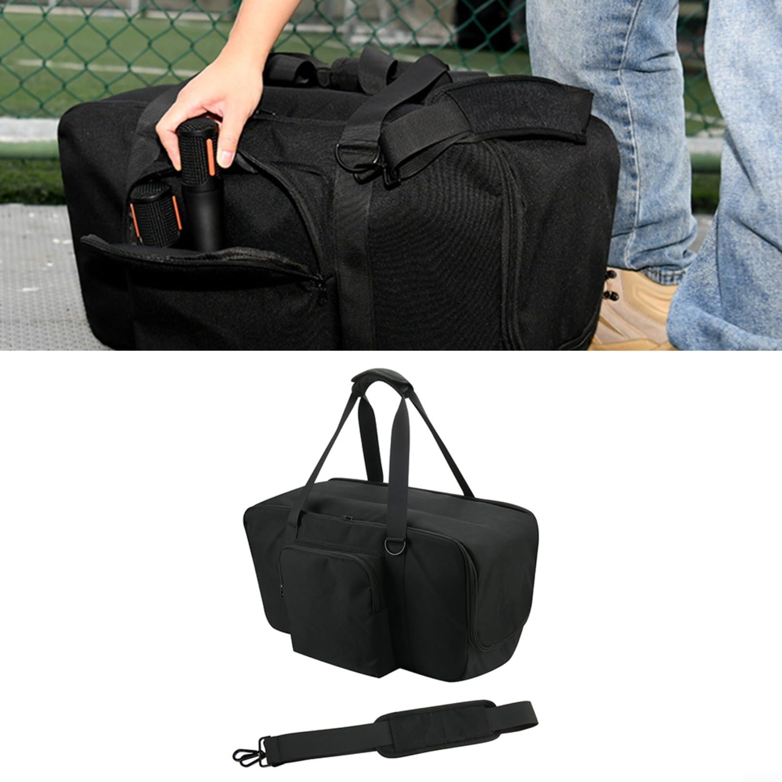 Nylon-Tragetasche für PartyBox Club 120/110, tragbare Tragetasche und Rucksack mit sicheren Verschlüssen, geräumige Reiseaufbewahrung für Veranstaltungen und Versammlungen im Freien